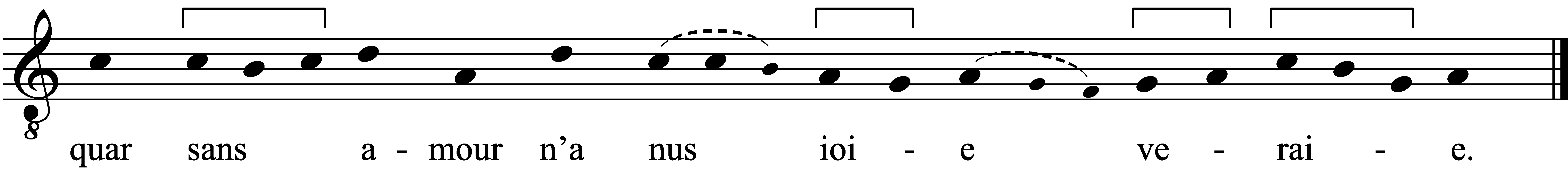 Refrain musical notation